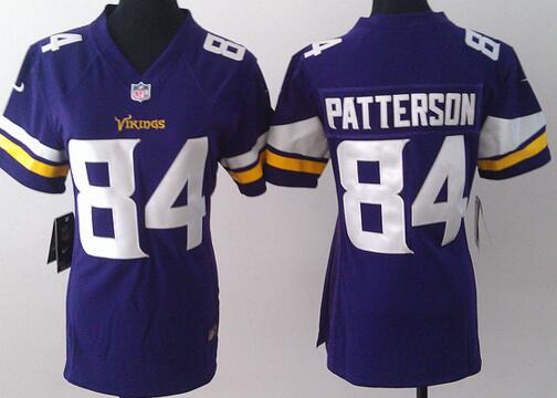 nike Minnesota Vikings 84 Cordarrelle Patterson purple women football Jerseys