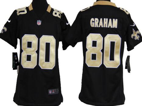 nike New Orleans Saints 80 Tabb black kids football Jerseys