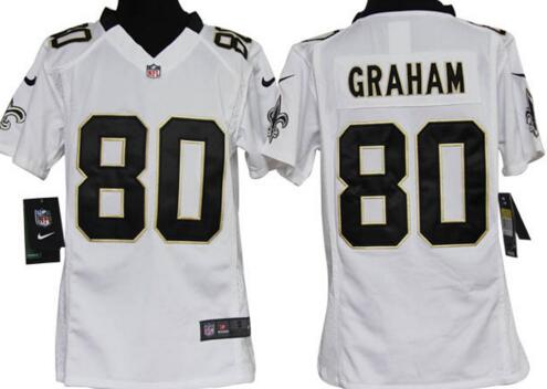 nike New Orleans Saints 80 Tabb white kids football Jersey