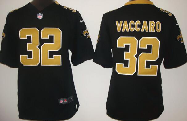 nike New Orleans Saints 80 vaccaro black kids football Jerseys