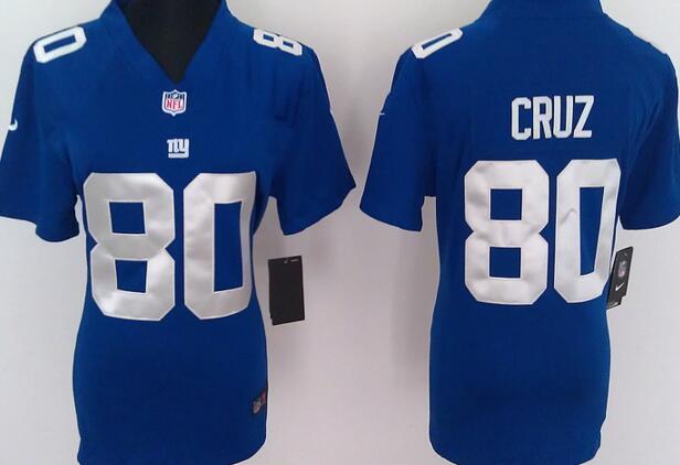 nike New York Giants 80 Victor Cruz blue women football Jerseys