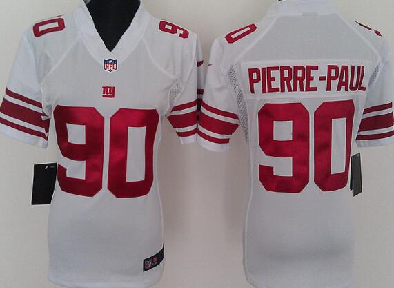 nike New York Giants 890 Jason Pierre-Paul white women football Jerseys