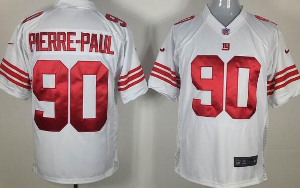 nike New York Giants 90 PIERRE-PAUL white game Jersey