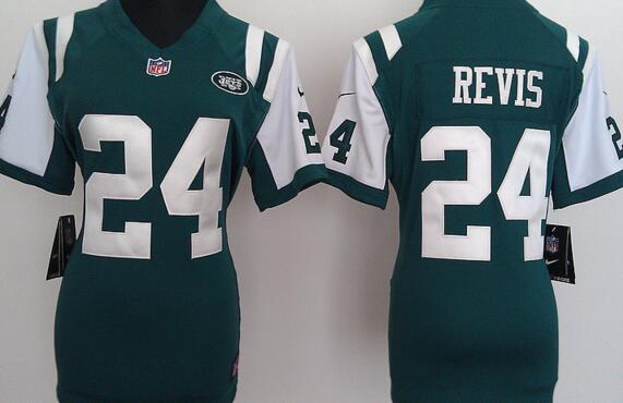 nike New York Jets 24 Darrelle Revis green women nfl football jerseys