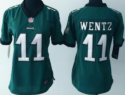 nike Philadelphia Eagles 11 Tim Tebow green women football Jerseys