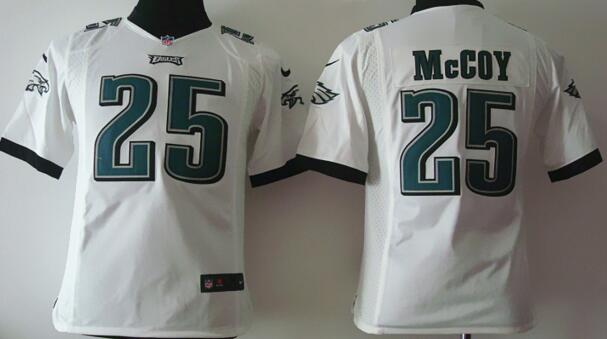 nike Philadelphia Eagles 25 LeSean McCoy white kids youth football Jerseys