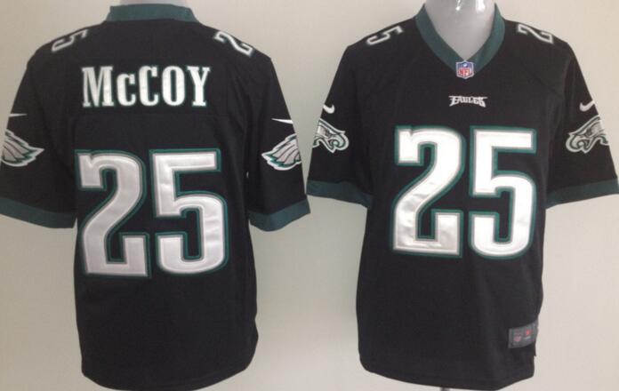 nike Philadelphia Eagles 25 McCoy Black game football Jerseys