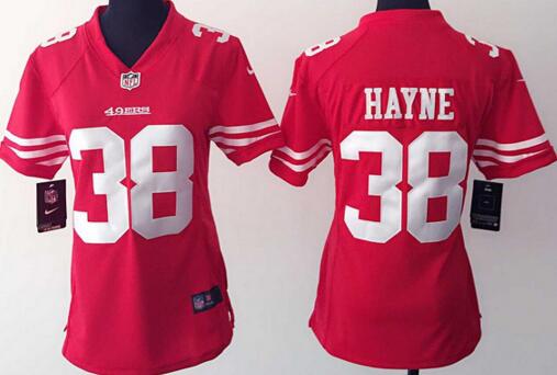 nike San Francisco 49ers 38 Jarryd Hayne red women football Jerseys