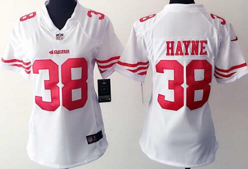 nike San Francisco 49ers 38 Jarryd Hayne white women football Jerseys