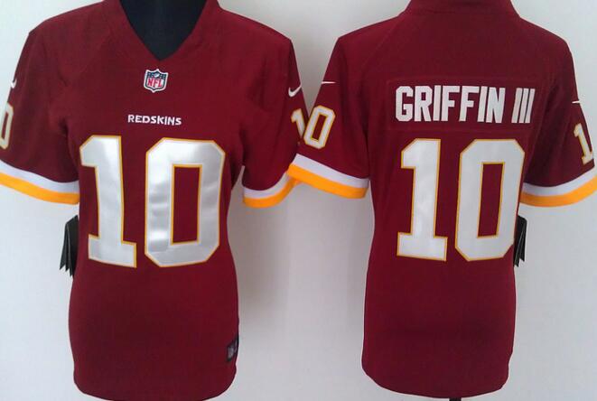 nike Washington Red Skins 10 Robert Griffin III red women football Jerseys