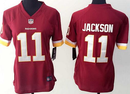 nike Washington Red Skins 11 JACKSON red women football Jerseys