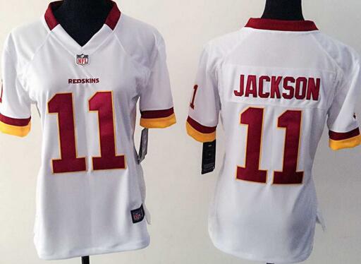 nike Washington Red Skins 11 JACKSON white women football Jerseys