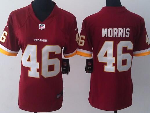 nike Washington Red Skins 46 Alfred Morris red women football Jerseys