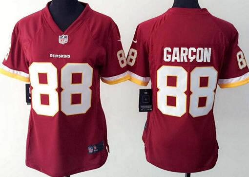 nike Washington Red Skins 88 Pierre Garcon red women football Jerseys