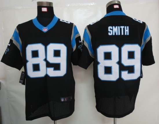 nike carolina panthers Steve Smith 89 elite black nfl jerseys