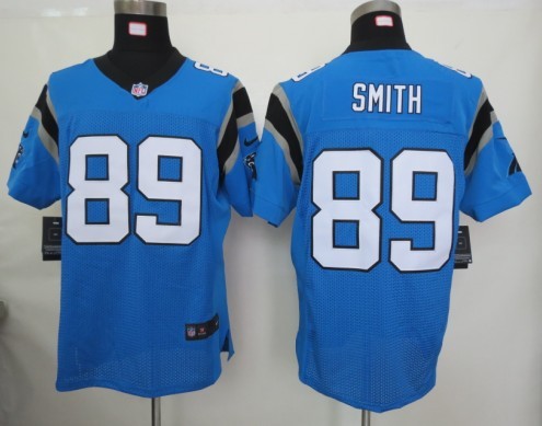 nike elite carolina panthers steve smith 89 blue nfl jerseys