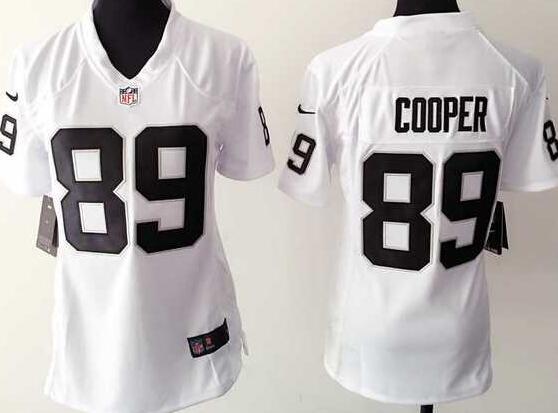 nike oakland raiders  89 Amari Cooper white women football Jerseys