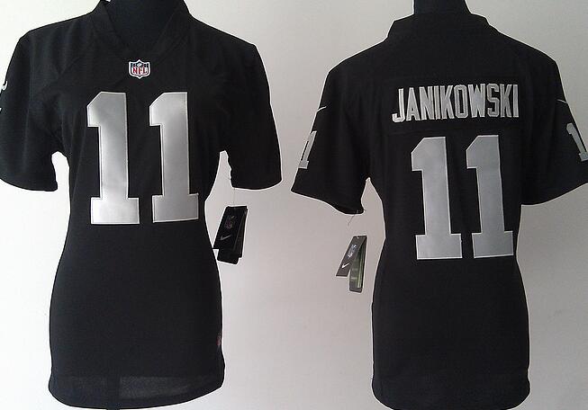 nike oakland raiders 11 sebastian janikowski black women football Jerseys
