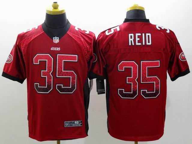nike san francisco 49ers 35 Eric Reid elite red drift fashion nfl jerseys