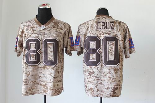 nike united states New York Giants CRUZ 80 camo nfl jersey