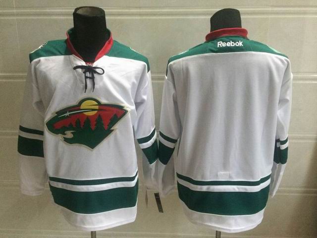 reebok Minnesota Wild blank white nhl ice hockey  jerseys