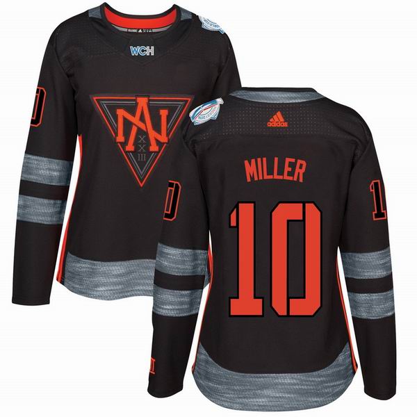 women 2016 The World Cup In North America #10 J. T. Miller Black NHL Jerseys