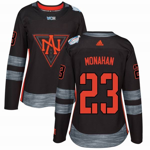 women 2016 The World Cup In North America #23 Sean Monahan Black NHL Jerseys