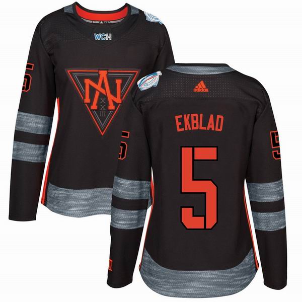 women 2016 The World Cup In North America #5 Aaron Ekblad Black NHL Jerseys