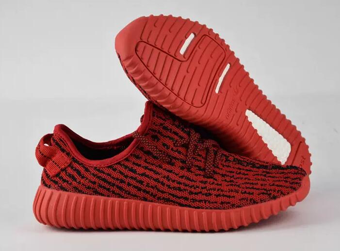 women Adidas 350 Yeezy Boost  red