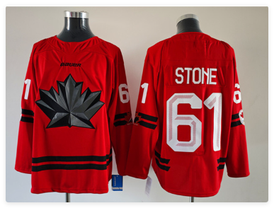 Men's Canada Hockey #61 Mark Stone Red Stitched Jersey