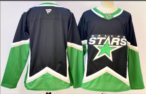 Men's Dallas Stars Blank Black 2025-26 Alternate Stitched Hockey Jersey