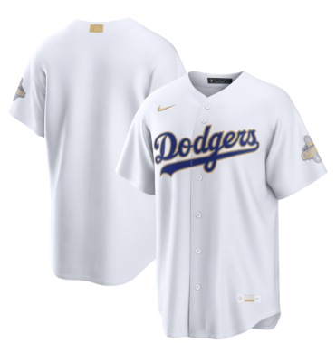Men's Los Angeles Dodgers Nike White 2026 Gold Collection Stadium Jersey