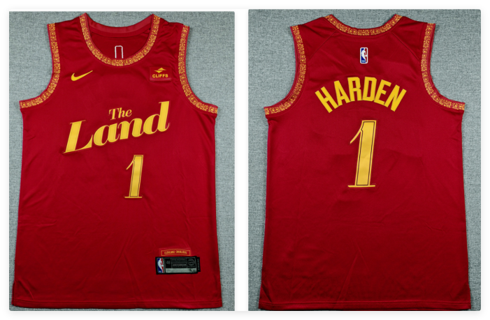 Men's Cleveland Cavaliers James Harden  City Edition Jersey