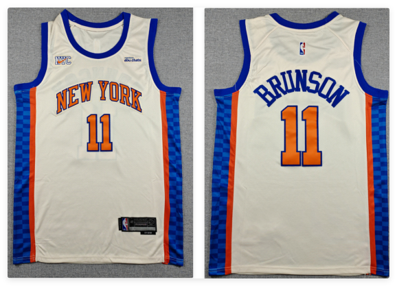 Jalen Brunson Men's New York Knicks stitched Jersey