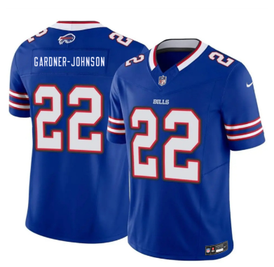Men's Buffalo Bills #22 C.J. Gardner-Johnson Blue 2026 F.U.S.E. Vapor Untouchable Limited Stitched Football Jersey