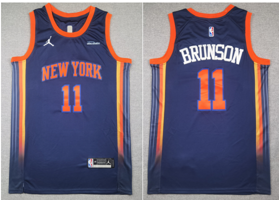 Jalen Brunson 11 Men's New York Knicks Stitched Jersey Jalen Brunson 11 Men's New York Knicks Stitched Jersey