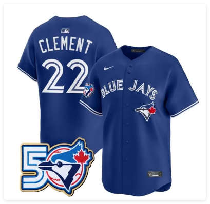 Men's Toronto Blue Jays #27 Vladimir Guerrero Jr. Royal 50th Anniversary Alternate Limited Jersey Men's Toronto Blue Jays #27 Vladimir Guerrero Jr. Royal 50th Anniversary Alternate Limited Jersey