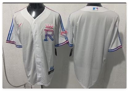 Men's Kansas City Royals Blank White 2026 City Connect Stadium Stitched Baseball Jersey Men's Kansas City Royals Blank White 2026 City Connect Stadium Stitched Baseball Jersey