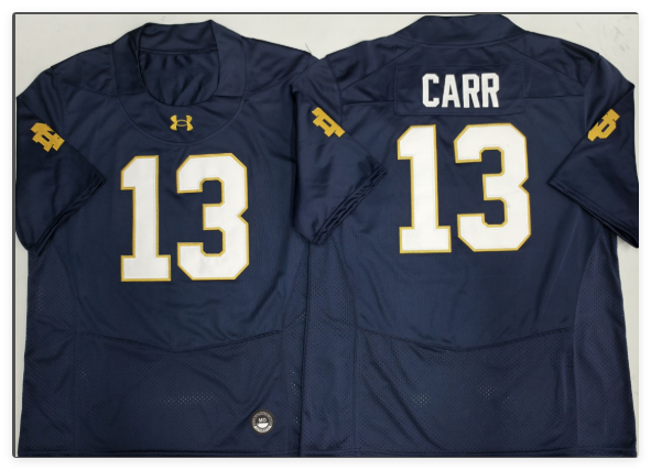 Norte Dame Fighting Irish Blue #13 LEONARD men jersey Norte Dame Fighting Irish Blue #13 LEONARD men jersey