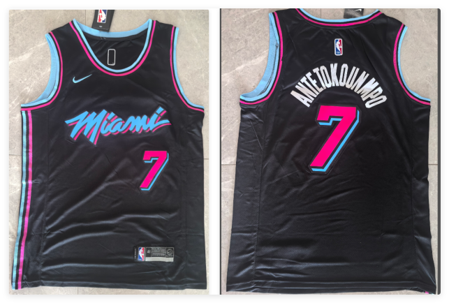 Miami Heat Giannis Antetokounmpo #7 Nike Men's NBA Stitched Jersey Miami Heat Giannis Antetokounmpo #7 Nike Men's NBA Stitched Jersey