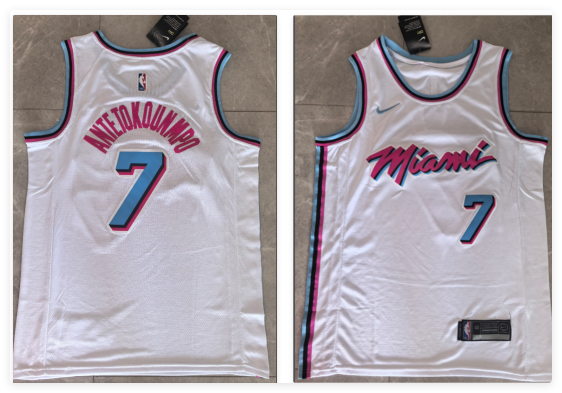 Miami Heat Giannis Antetokounmpo #7 Nike Men's NBA Stitched Jersey Miami Heat Giannis Antetokounmpo #7 Nike Men's NBA Stitched Jersey
