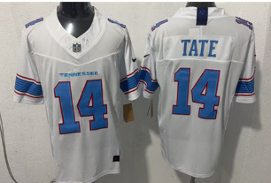 Men's Tennessee Titans #14 Carnell Tate Light Blue 2026 F.U.S.E. Vapor Limited Football Stitched Jersey Men's Tennessee Titans #14 Carnell Tate Light Blue 2026 F.U.S.E. Vapor Limited Football Stitched Jersey