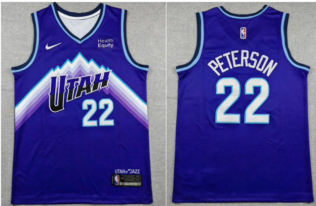 Men's Utah Jazz #22 Darryn Peterson 2026 Stitched Basketball Jersey Men's Utah Jazz #22 Darryn Peterson 2026 Stitched Basketball Jersey