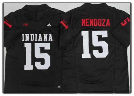 Indiana Hoosiers Black #15 MENDOZA stitched jersey men Indiana Hoosiers Black #15 MENDOZA stitched jersey men