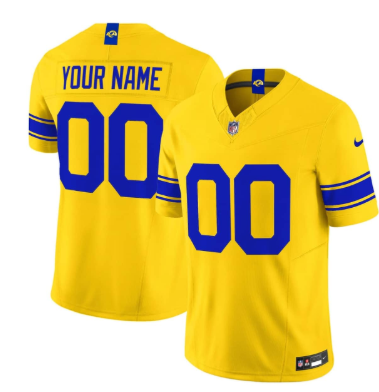 Men's Los Angeles Rams Active Player Custom Yellow 2026 F.U.S.E. Vapor Limited Football Stitched Jersey