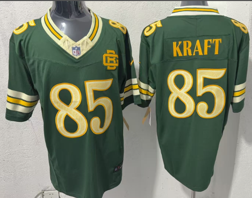 Men's Green Bay Packers #85 Tucker Kraft Dark Green 2026 F.U.S.E. Rivalries Collection Limited Football Stitched Jersey Men's Green Bay Packers #85 Tucker Kraft Dark Green 2026 F.U.S.E. Rivalries Collection Limited Football Stitched Jersey