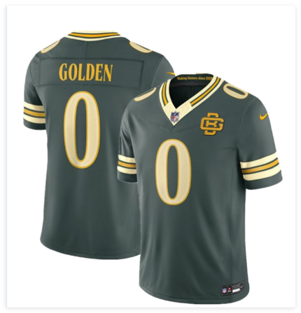 Men's Green Bay Packers #0 Matthew Golden Dark Green 2026 F.U.S.E. Rivalries Collection Limited Football Stitched Jersey Men's Green Bay Packers #0 Matthew Golden Dark Green 2026 F.U.S.E. Rivalries Collection Limited Football Stitched Jersey