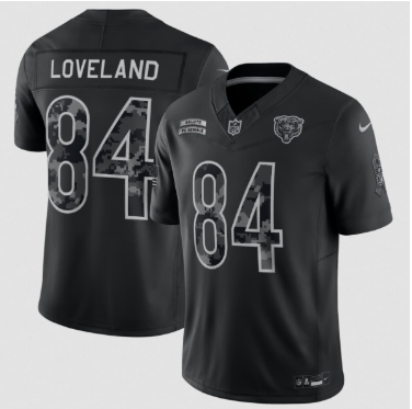 Men's Chicago Bears #84 Colston Loveland Black 2026 F.U.S.E. Salute to Service Limited Football Stitched Jersey Men's Chicago Bears #84 Colston Loveland Black 2026 F.U.S.E. Salute to Service Limited Football Stitched Jersey