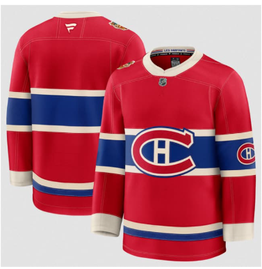 Men's Montreal Canadiens Blank Red 2026 Heritage Classic Premium Stitched Jersey Men's Montreal Canadiens Blank Red 2026 Heritage Classic Premium Stitched Jersey